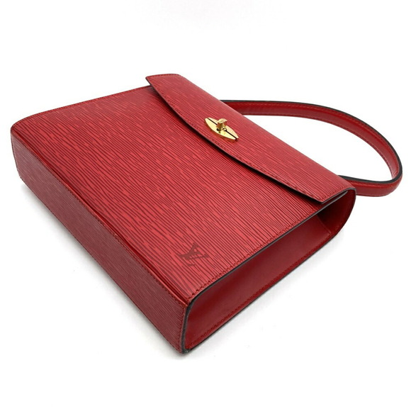 LOUIS VUITTON Red Leather Bag - Picture 3 of 9